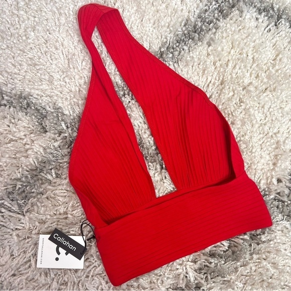 Callahan x REVOLVE Women's Mimi Halter Tank in Red Small - Picture 7 of 11